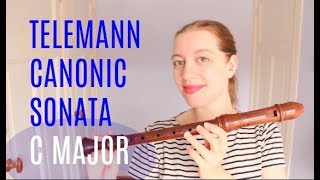 PLAYALONG: Telemann Canonic 5 in Sonata C major | Team Recorder