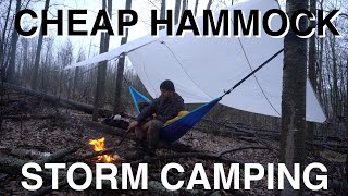 Huge Storm Camping In Cheap Hammock