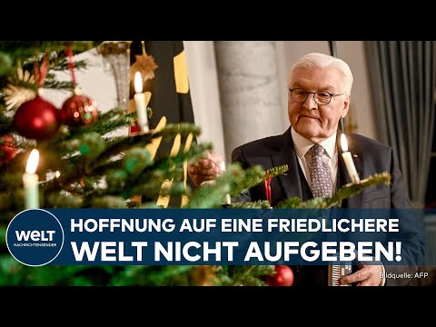 BERLIN: Bundespräsident Frank-Walter Steinmeier hält Weihnachtsansprache mit ermutigenden Worten