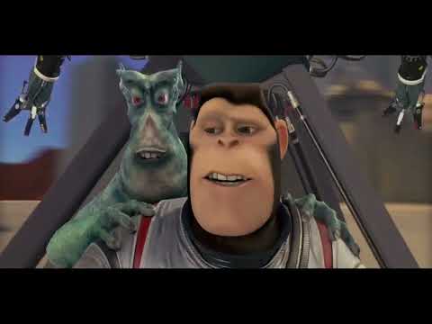 Space Chimps - Titan showing off the rover