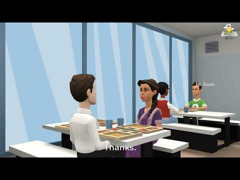 A Conversation between teacher and student at canteen | Mk Score spoken English Practices