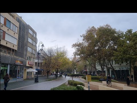 Békéscsaba Walk 4K - Andrássy Útca, Szent István tér to Csaba Center