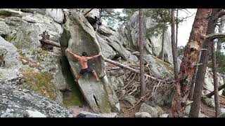 Video thumbnail de La Tour de Babel, 7c. Fontainebleau