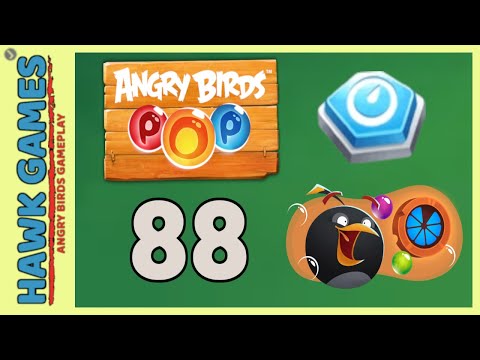Angry Birds Stella POP Bubble Shooter Level 88 - Walkthrough, No Boosters