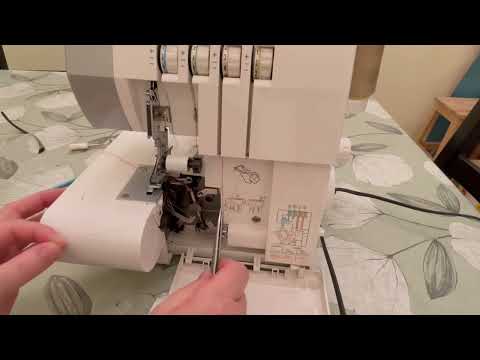 Singer overlock 14sh754 einfädeln #singer #overlock #einfädeln