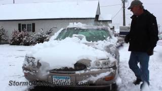 preview picture of video '10/20/2013 Wadena, MN Snowstorm Footage'