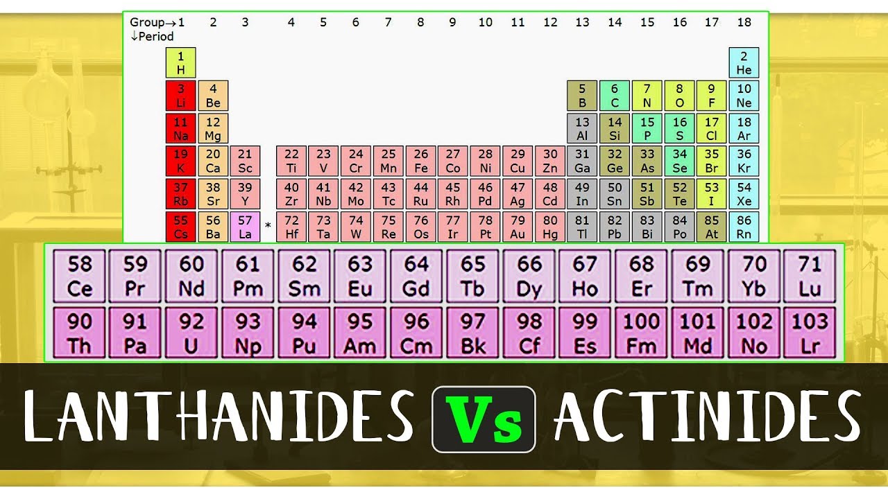 What is the Difference Between Lanthanides and Actinides | Chemistry Concepts