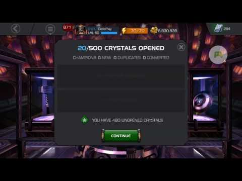 MCoC: 500x Battlechips Crystal Opening