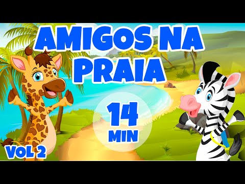 Amigos na Praia vol 2 - Giramille 14 min | Desenho Animado Musical