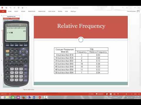 Calculating Relative Frequency