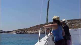 preview picture of video 'Motor boat trip to the Blue Lagoon, Malta, Comino'