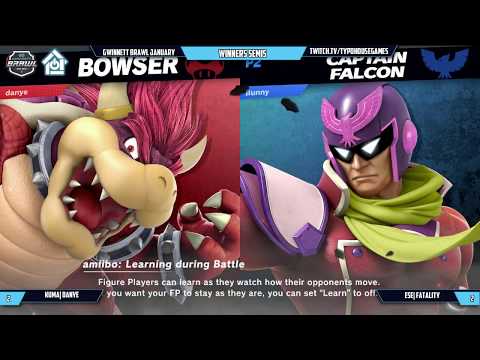 Smash Ultimate Tournament 1/12/19 - Kuma| Danye(Bowser) Vs Ese| Fatality(Falcon). - Winners Semis