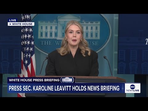 LIVE: White House press briefing