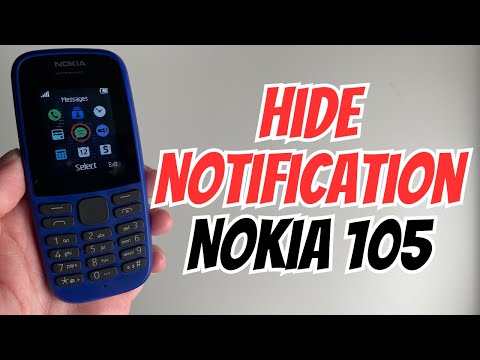 How to Hide Notification on Nokia 105