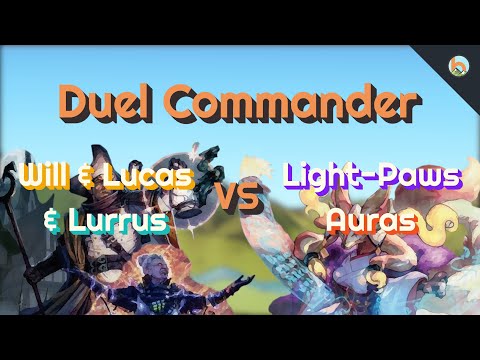 Will & Lucas & Lurrus vs. Light-Paws Auras [Duel Commander-EDH] - Magic: The Gathering