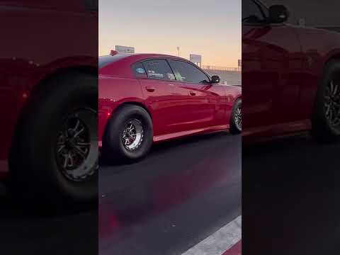 Dodge Hellcat Charger on Nitrous does 8.3 #dragracing
