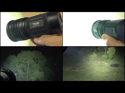 ThruNite TN36 Flashlight (6500+ Lumens, Dear God!) Video