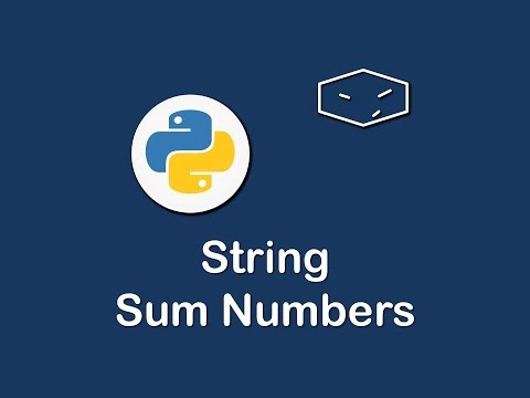 string sum numbers in python 