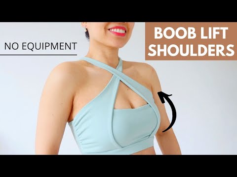 Breast firming exercises! reverse breast sagging process. No equipment workout, Week 2, p1
