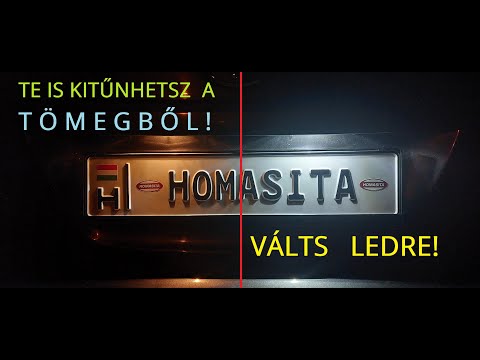 Típusazonos LEDES rendszámvilágítás