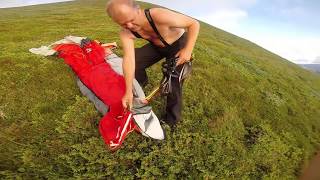 preview picture of video 'Paragliding i Steigen fra Prestkona. Engeløya Norway'