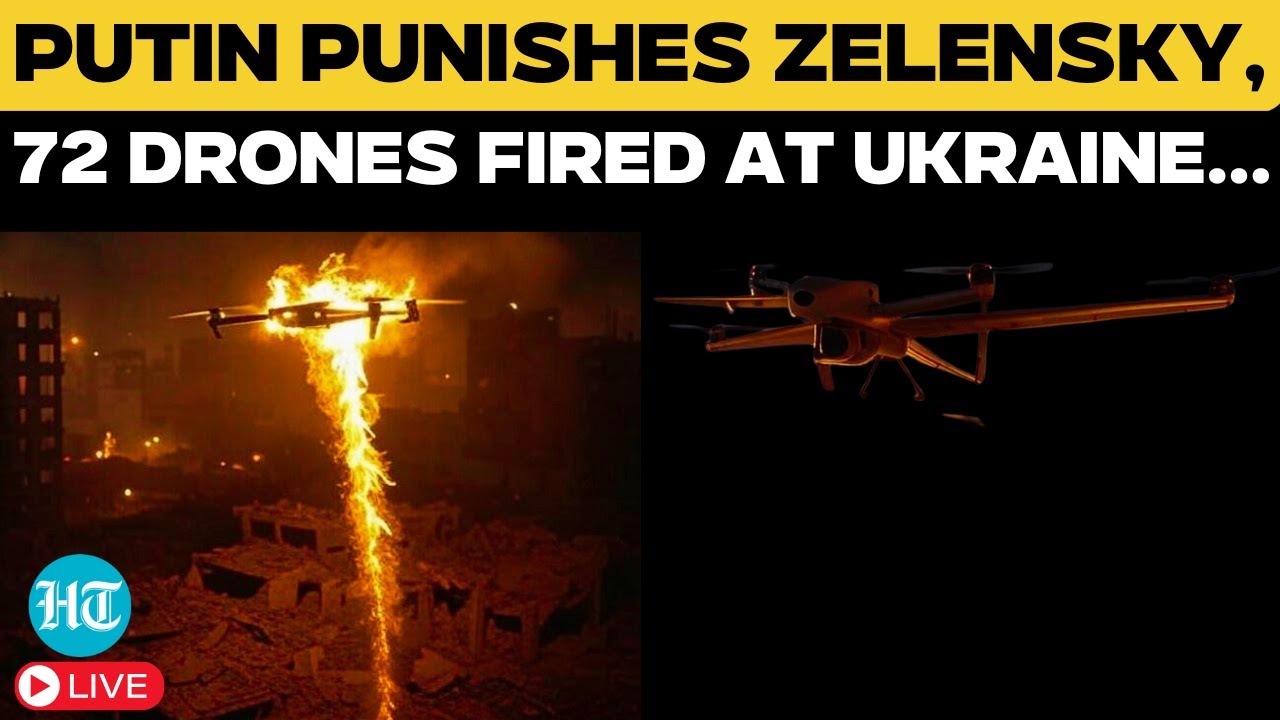 LIVE | Putin Marks 2025 with Brutal Assault on Ukraine |100 Drones Spark Inferno Across Kyiv | News