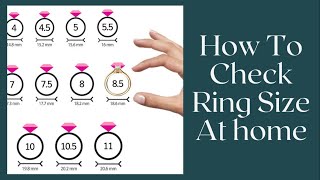 How to measure Ring size at Home?
