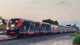 Amtrak train 11 363,354, is passing through Gonzales Road Oxnard California on 9/13/25