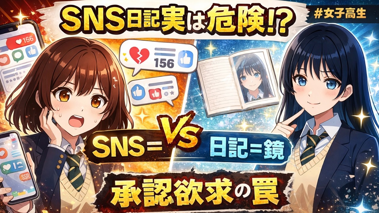 SNS日記は危険？承認欲求とAI時代の“考える力”【女子高生トーク】