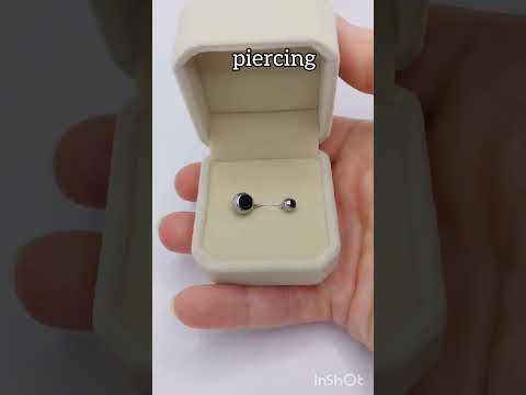 Пирсинг для пупка с цирконами "Бриллиантовые сферы" серьга навела Медицинская хирургическая ювелирная сталь В бархатной коробочке - фото 8 - id-p2829299195