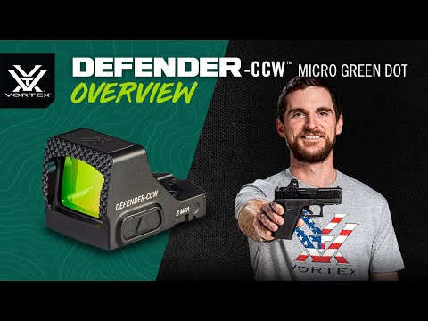 Vortex Optics Defender-CCW 3 MOA Micro Green Dot Sight DFCCW-MGD3