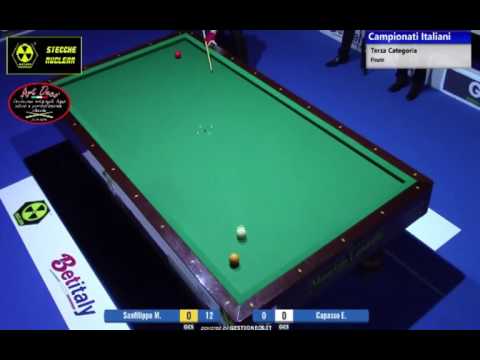 Sanfilippo Matteo VS Capasso Emanuele - Campionato Italiano Biliardo 2016/2017