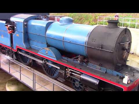 Ex GNR V Class 4-4-0 No.85 Merlin on the Turntable at Whitehead 23/12/17