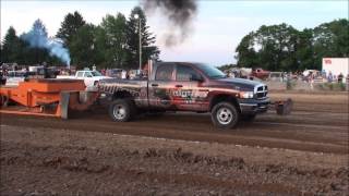 preview picture of video 'MTTP TRUCK/TRACTOR PULLS GREENVILLE, MI  HOT DIESEL TRUCKS  6-27-14'