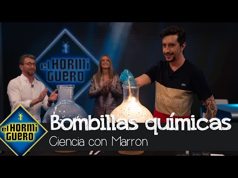Marron hace magia y crea bombillas química en el plató - El Hormiguero