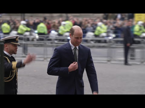 Prince William arrives for Commonwealth Day service | AFP