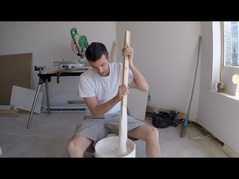 HOW TO MIX DRYWALL MUD WITHOUT A DRILL!