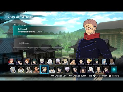 Jujutsu Kaisen Cursed Clash - All Characters And Costumes (Including Shibuya Incident DLC)