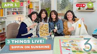 *LIVE* 3 Things Live: Easy Machine Embroidery Quilt Tips + Creative Project Ideas