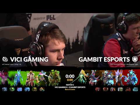 Vici Gaming vs Gambit Game 1 Highlights - ONE Dota 2 Singapore Invitational Finals Day Main Event