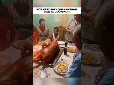Una familia iba a cenar cochinillo, pero ocurrió algo completamente inesperado