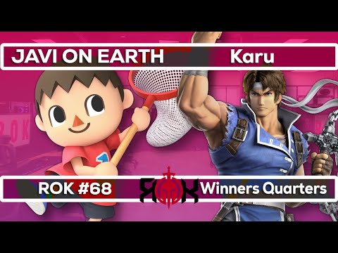 JAVI ON EARTH (Villager) vs Karu (Richter) - ROK Esports Smash Ultimate #68 - Winners Quarters