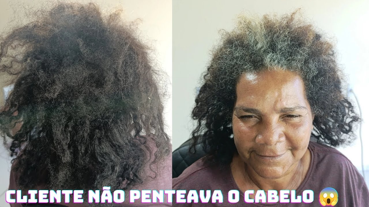 Cliente não cuidava do Cabelo😱 Será que o Alisamento Natural deu ruim?