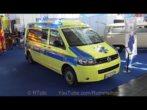 German medical transport ambulance – 2013 VW T5 – exterior, lighting & interior – Interschutz 2022