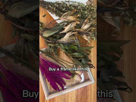 How to Preserve Flowers Using Shadow Box Frame. DIY Step by Step Tutorial