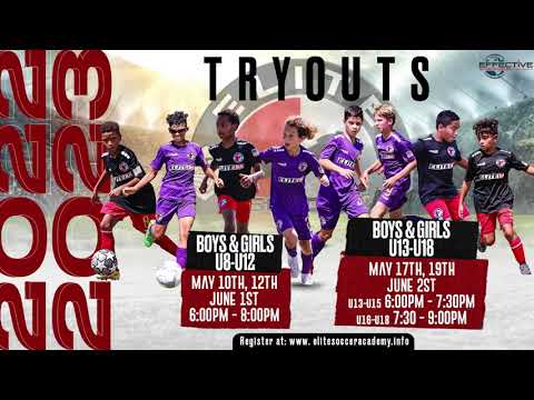 Tryout Dates Announced ⚽🦁 Elite Soccer Academy West Palm Beach FL