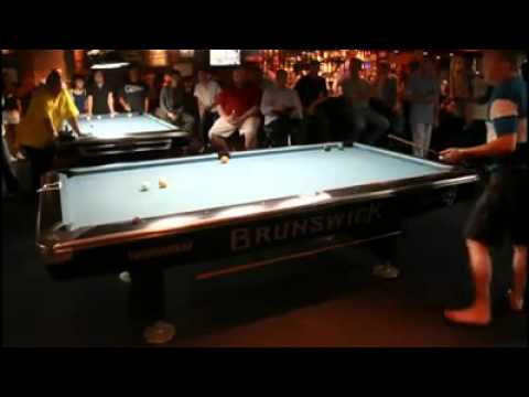 Thailandbilliard.com - 1st set MIKA vs STUART at HUSTLERS BAR - video taken by toshi