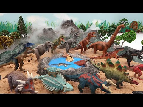 Volcano Eruption In Dinosaur Island! DIY Dinosaur Jurassic World with Dry Ice