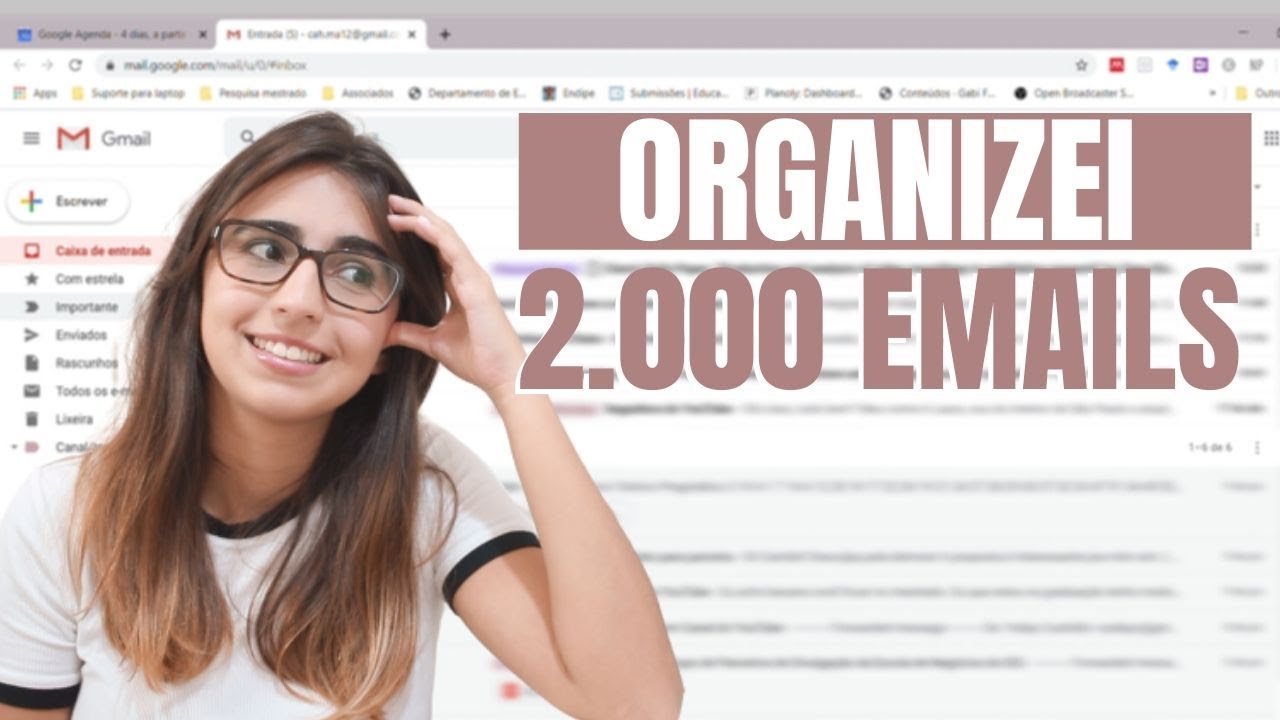 ORGANIZANDO meus EMAILS pela 1ª vez // Marcadores, Pastas e Filtros 📩
