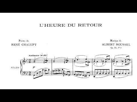 Albert Roussel - 2 Mélodies, Op. 50 [Score Video]